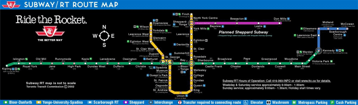 TTC Subway Map